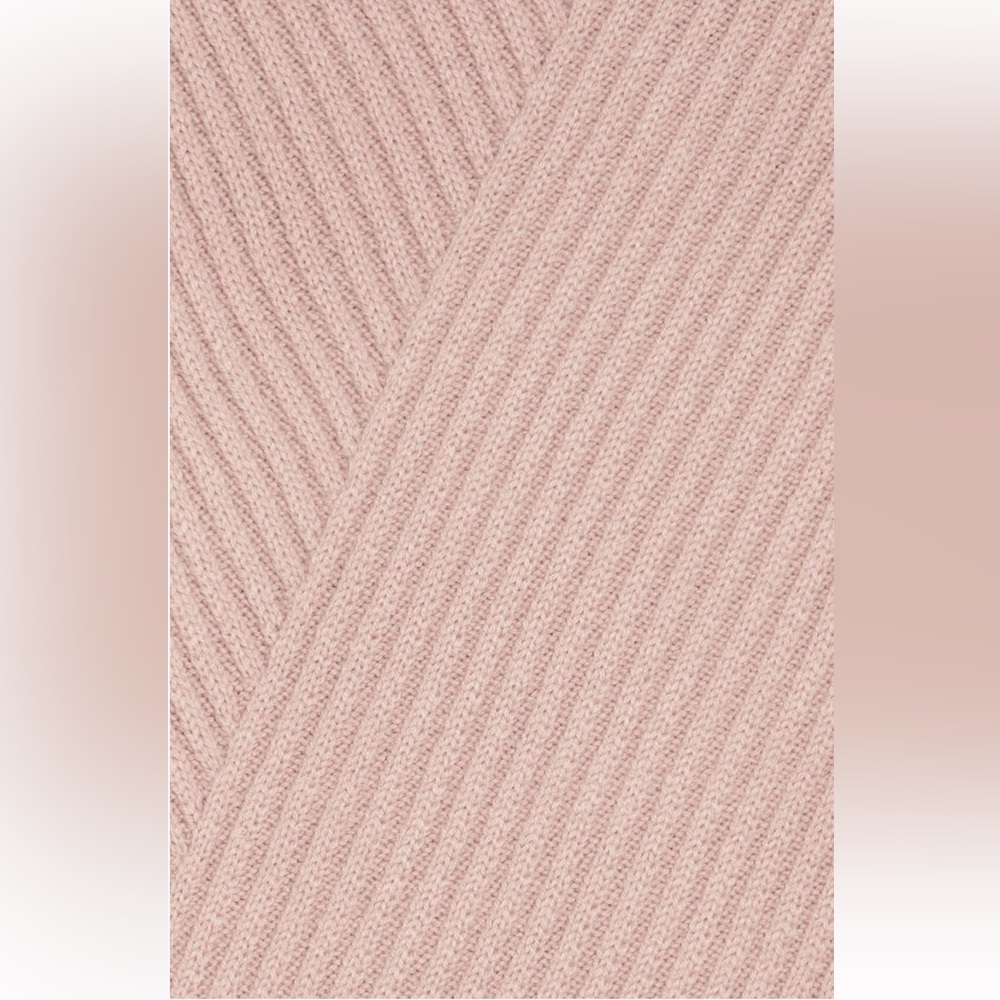 AllSaints Rib Pattern Scarf | Blush, O/S - Picture 2 of 3